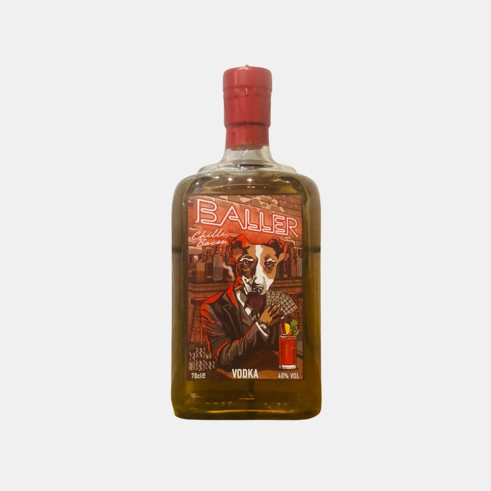 Chilli bacon vodka from London. ABV 40%. Bottle size – 700ml